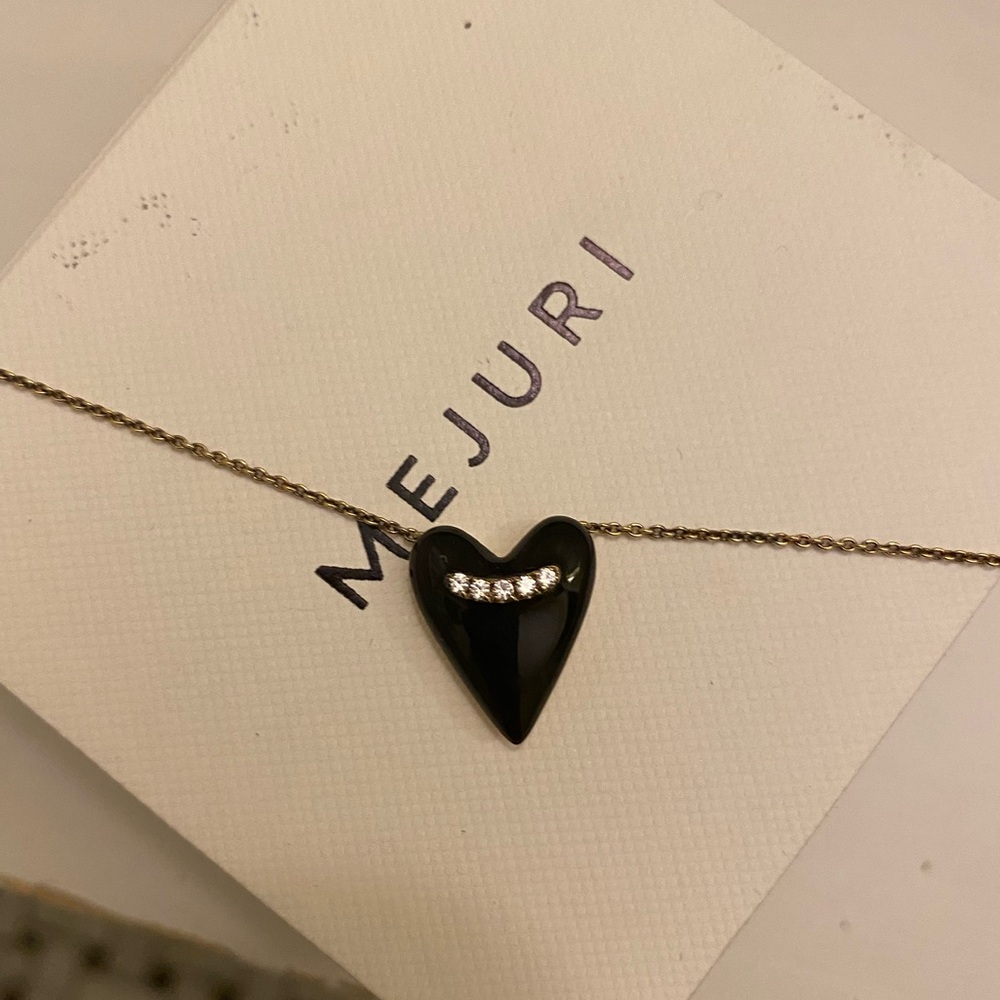 Mejuri Heart Enamel Necklace - No Longer Made